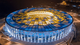 I raccordi ELOFIT installati nel nuovo stadio per i Mondiali di calcio Russia 2018