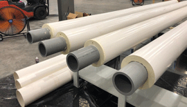 FIRST PRODUCTION OF NIRON BETA PRE-INSULATED PIPES IN THE UNITED STATES