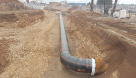 PE PIPES INSTALLED IN ARZIGNANO